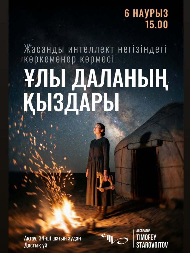 Ұлы даланың қыздары» жасанды интеллект негізіндегі көрмесі